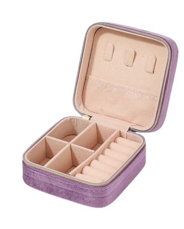 Smykkeskrin i velour (Syren)